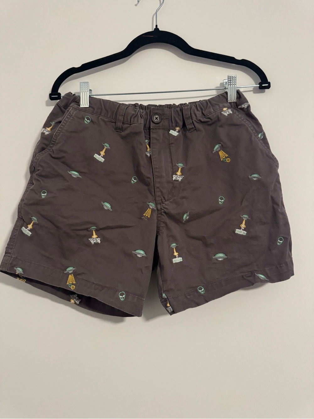 Chubbies Original Sky's Out Thighs Out Men's Gray Brown Alien Shorts